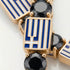 Black Diamond Tennis Bracelet with Greece Flag no. 7 image 3