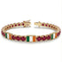 Ruby Tennis Bracelet with Ireland Flag no. 10 image 2