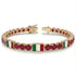 Ruby Tennis Bracelet with Mexico Flag no. 10 image 2