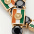 Black Diamond Tennis Bracelet with India Flag no. 7 image 3