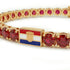 Ruby Tennis Bracelet with Croatia Flag no. 10 image 4