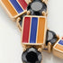Black Diamond Tennis Bracelet with Armenia Flag no. 7 image 3