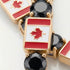 Black Diamond Tennis Bracelet with Canada Flag no. 7 image 4