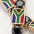 Black Diamond Tennis Bracelet with South Africa Flag no. 7 image 3