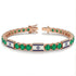Emerald Tennis Bracelet with Israeli Flag no. 5 image 3