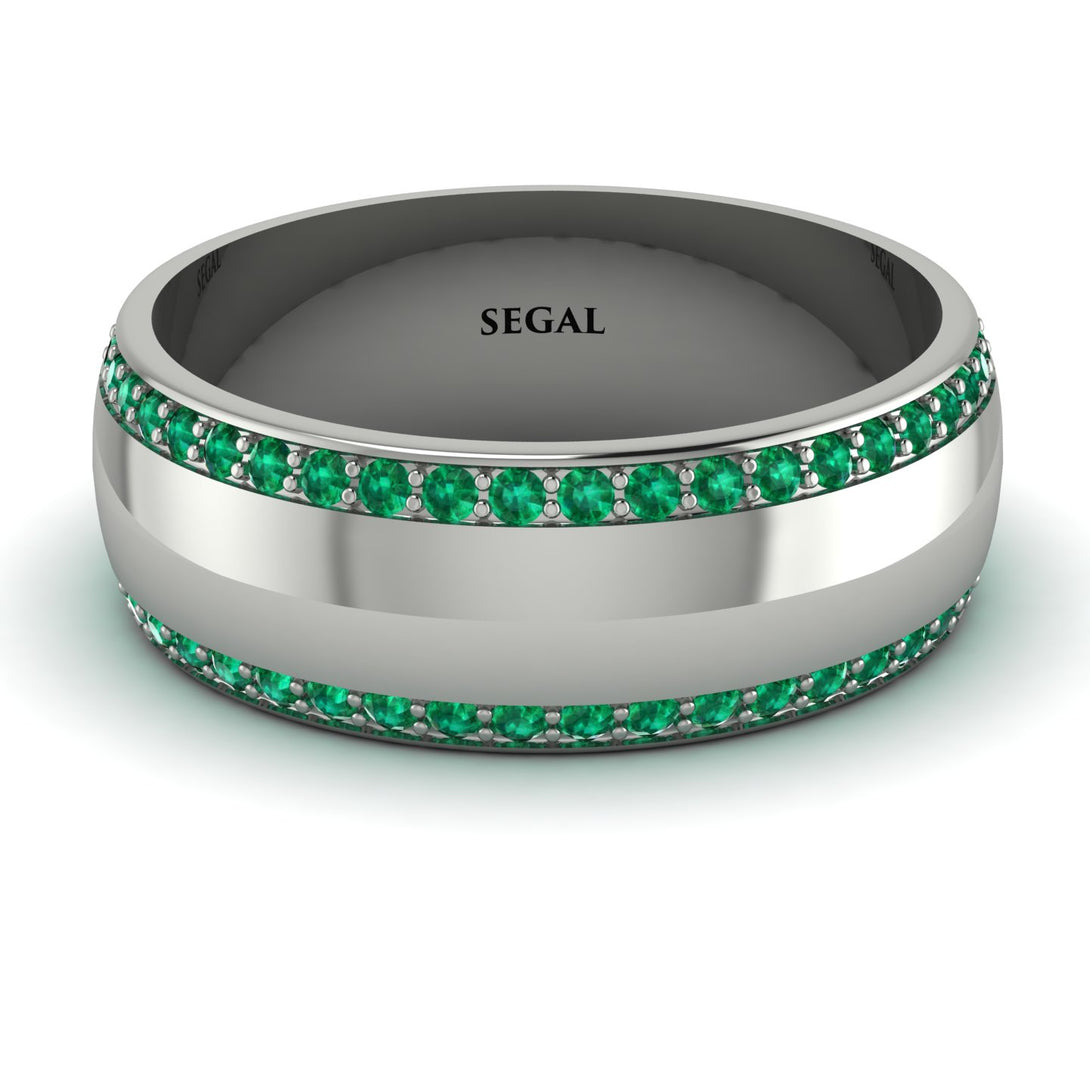 Eternity Emerald Wedding Band - Benjamin No. 6