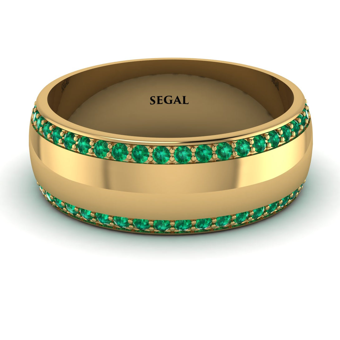Eternity Emerald Wedding Band - Benjamin No. 4