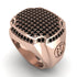 Black Diamond Men Signet Ring - Carl No. 11 image 1