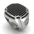 Black Diamond Men Signet Ring - Carl No. 12 image 1