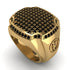 Black Diamond Men Signet Ring - Carl No. 10 image 1
