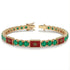Emerald Tennis Bracelet with Morocco Flag no. 4 image 2