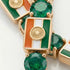 Emerald Tennis Bracelet with India Flag no. 4 image 3