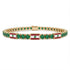 Emerald Tennis Bracelet with Lebanon Flag no. 4 image 1