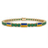Emerald Tennis Bracelet with Ukraine Flag no. 4 image 1
