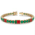 Emerald Tennis Bracelet with Portugal Flag no. 4 image 2
