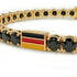 Black Diamond Tennis Bracelet with Germany Flag no. 7 image 4