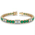 Emerald Tennis Bracelet with Argentina Flag no. 4 image 2
