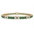 Emerald Tennis Bracelet with South Korea Flag no. 4 image 1