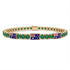 Emerald Tennis Bracelet with Australia Flag no. 4 image 1