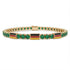 Emerald Tennis Bracelet with Germany Flag no. 4 image 1