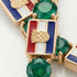 Emerald Tennis Bracelet with Croatia Flag no. 4 image 3