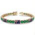 Emerald Tennis Bracelet with Australia Flag no. 4 image 2