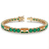 Emerald Tennis Bracelet with India Flag no. 4 image 2