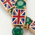 Emerald Tennis Bracelet with United Kingdom Flag no. 4 image 3