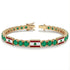 Emerald Tennis Bracelet with Lebanon Flag no. 4 image 2