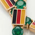 Emerald Tennis Bracelet with Germany Flag no. 4 image 3