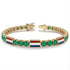 Emerald Tennis Bracelet with Netherlands Flag no. 4 image 2