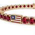Ruby Tennis Bracelet with United States Flag no. 10 image 2