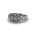 Diamond 3-Stones Art Deco Engagement Ring - Aniyah No. 3 image 4