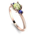 Classic Three Stone Peridot Engagement Ring - Valentina No. 714 image 2