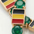 Emerald Tennis Bracelet with Belgium Flag no. 4 image 4