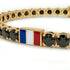 Black Diamond Tennis Bracelet with France Flag no. 7 image 4