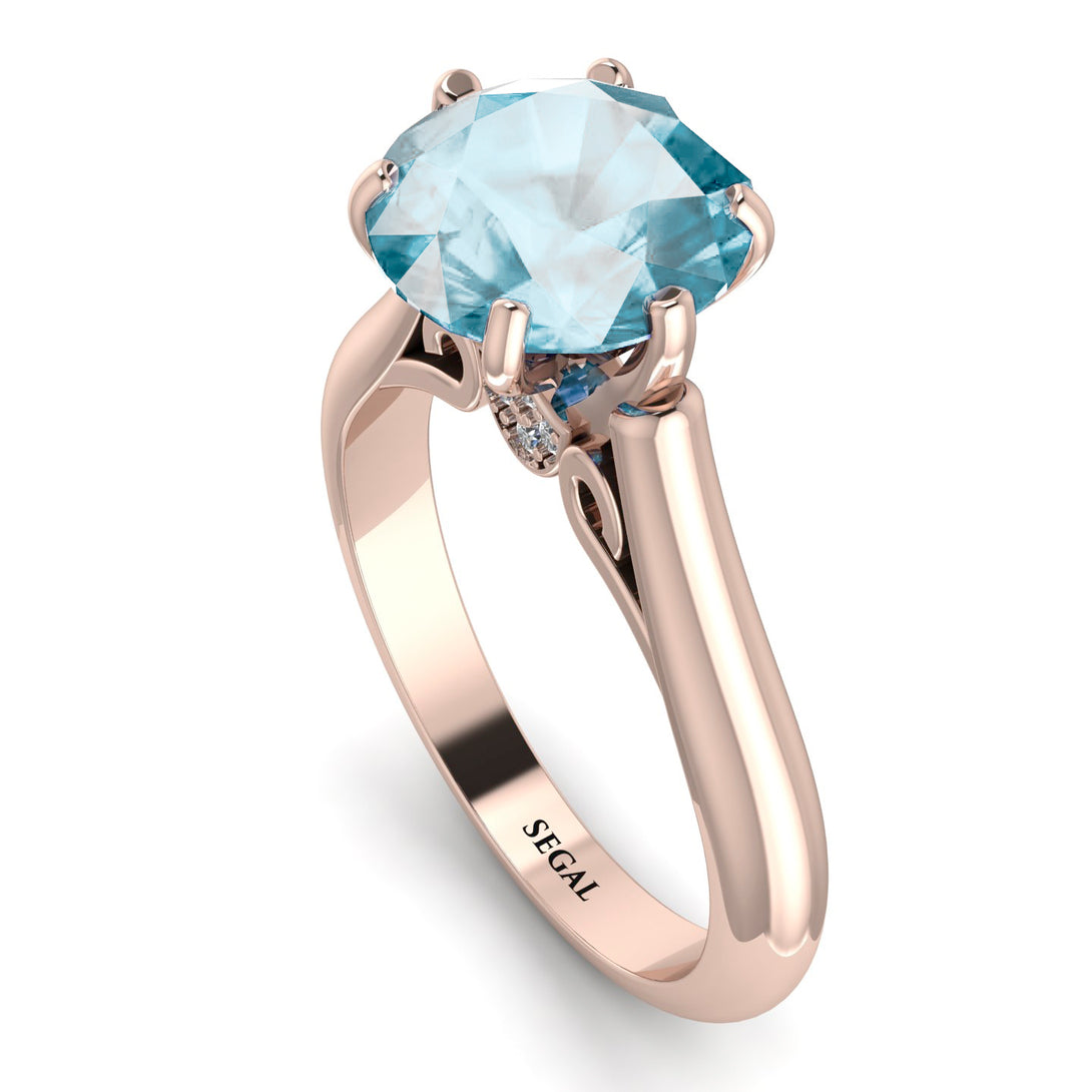 3ct Aquamarine Engagement Ring - June No. 402