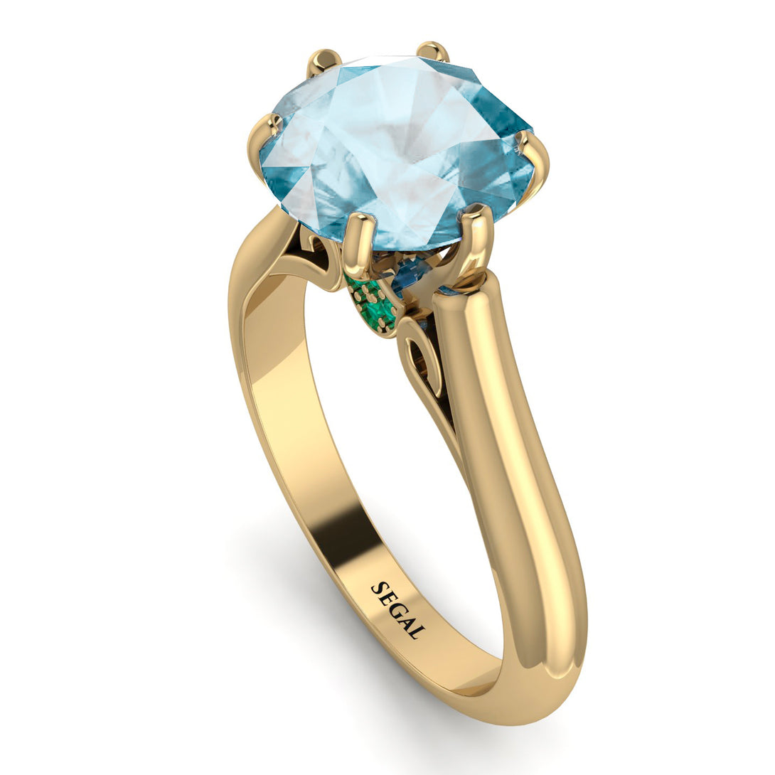 3ct Aquamarine Engagement Ring - June No. 404