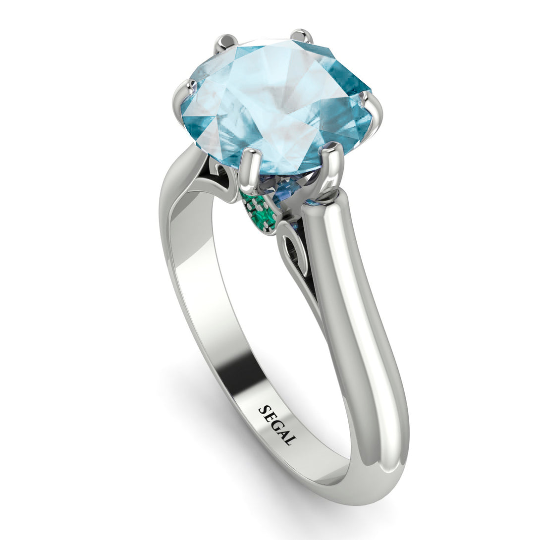 3ct Aquamarine Engagement Ring - June No. 406