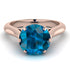 3ct Blue Topaz Engagement Ring - June No. 514 image 2