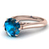 3ct Blue Topaz Engagement Ring - June No. 502 image 3