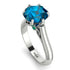 3ct Blue Topaz Engagement Ring - June No. 506 image 1