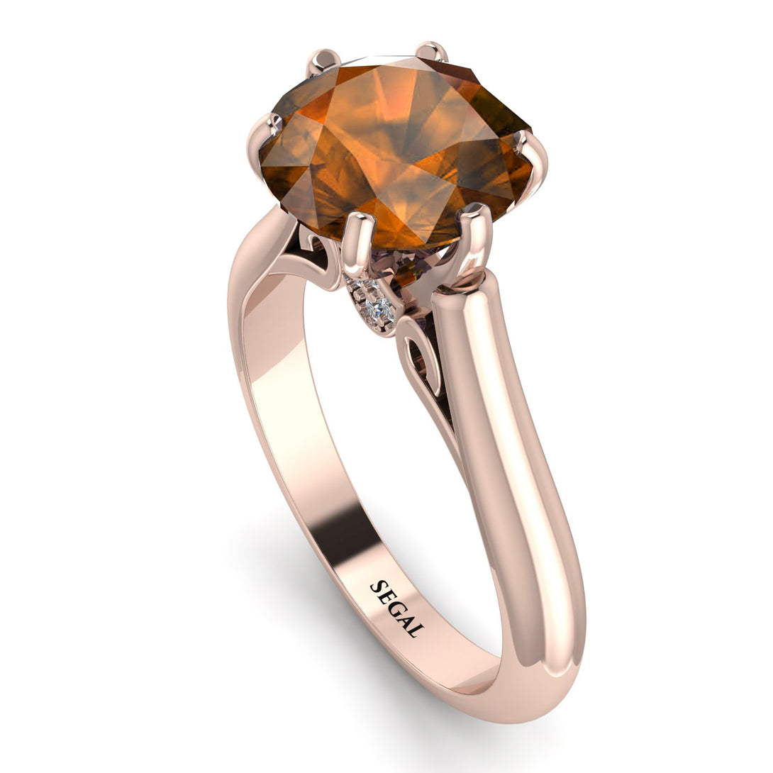 3ct Brown Diamond Engagement Ring - June No. 1102