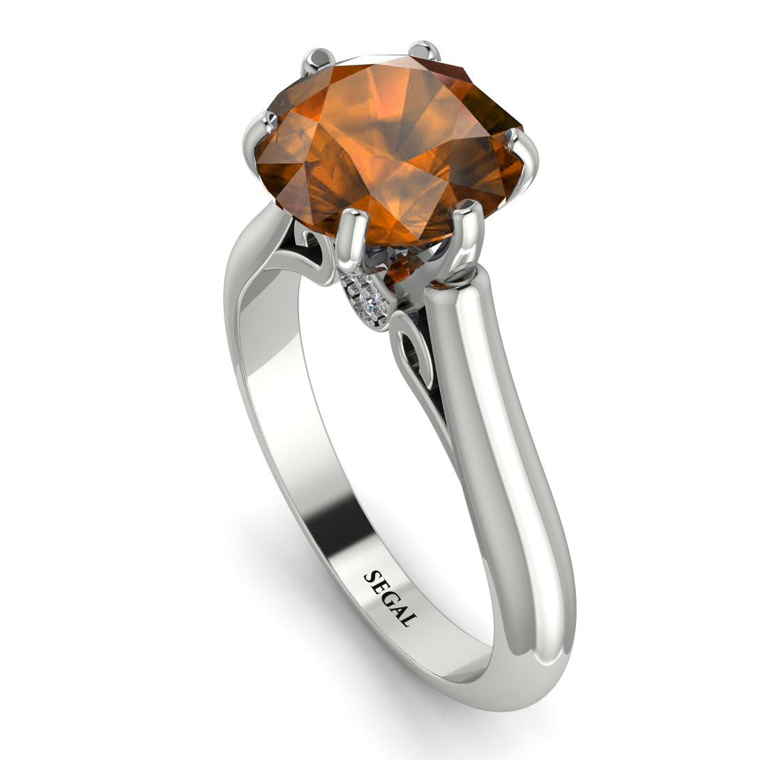 3ct Brown Diamond Engagement Ring - June No. 1103
