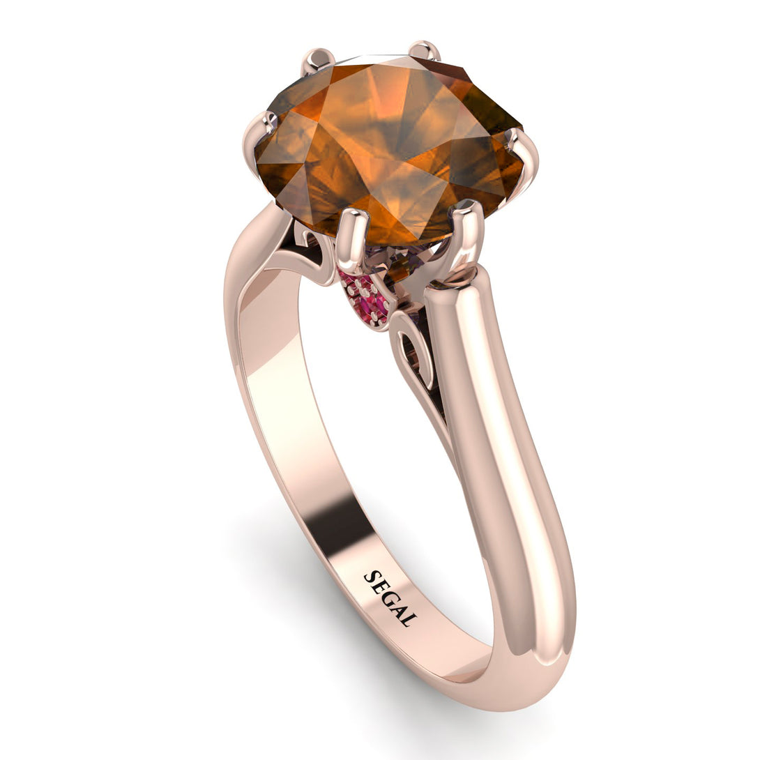 3ct Brown Diamond Engagement Ring - June No. 1111