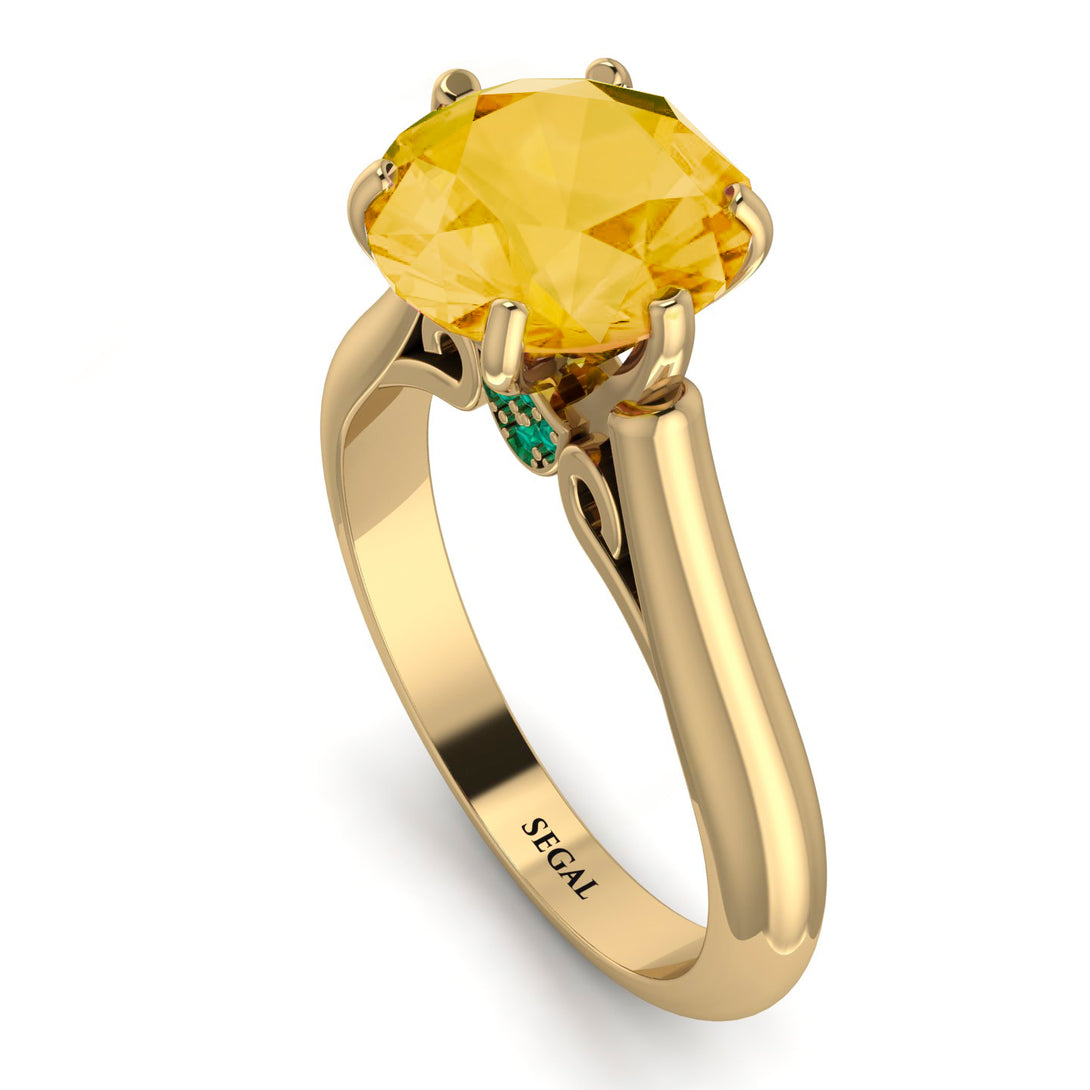 3ct Citrine Engagement Ring - June No. 604