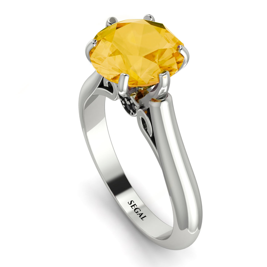 3ct Citrine Engagement Ring - June No. 609
