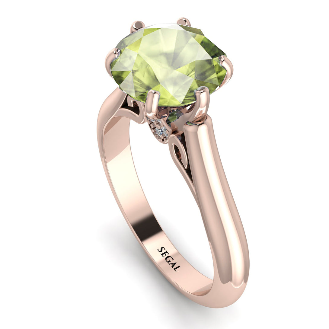 3ct Peridot Engagement Ring - June No. 702