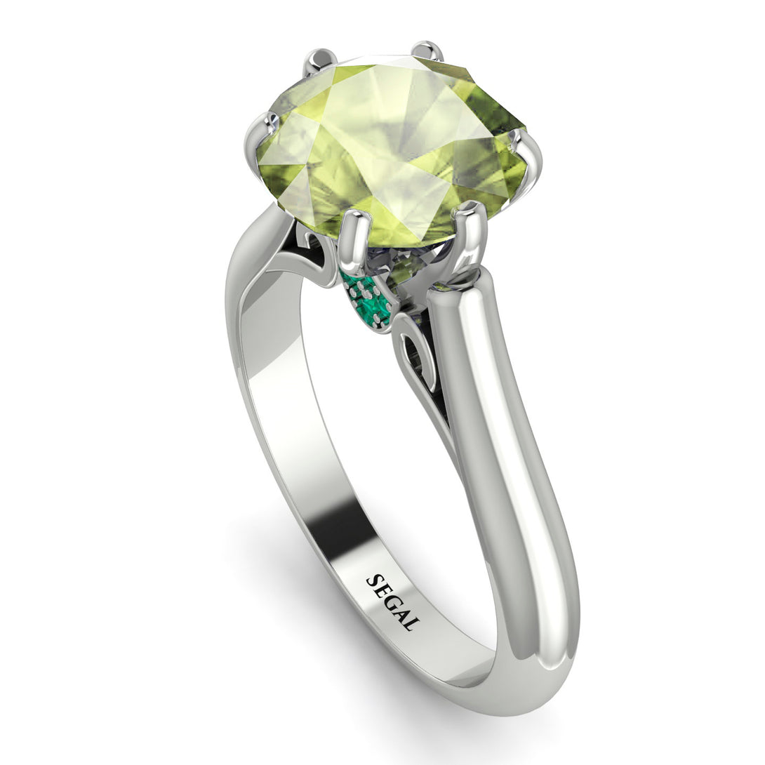 3ct Peridot Engagement Ring - June No. 706