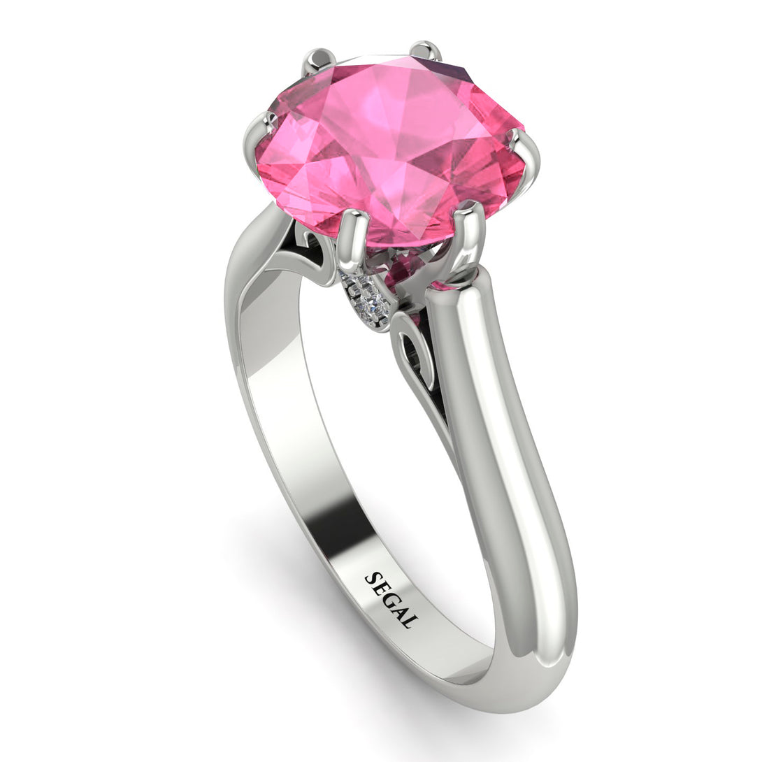 3ct Pink Moissanite Engagement Ring - June No. 803
